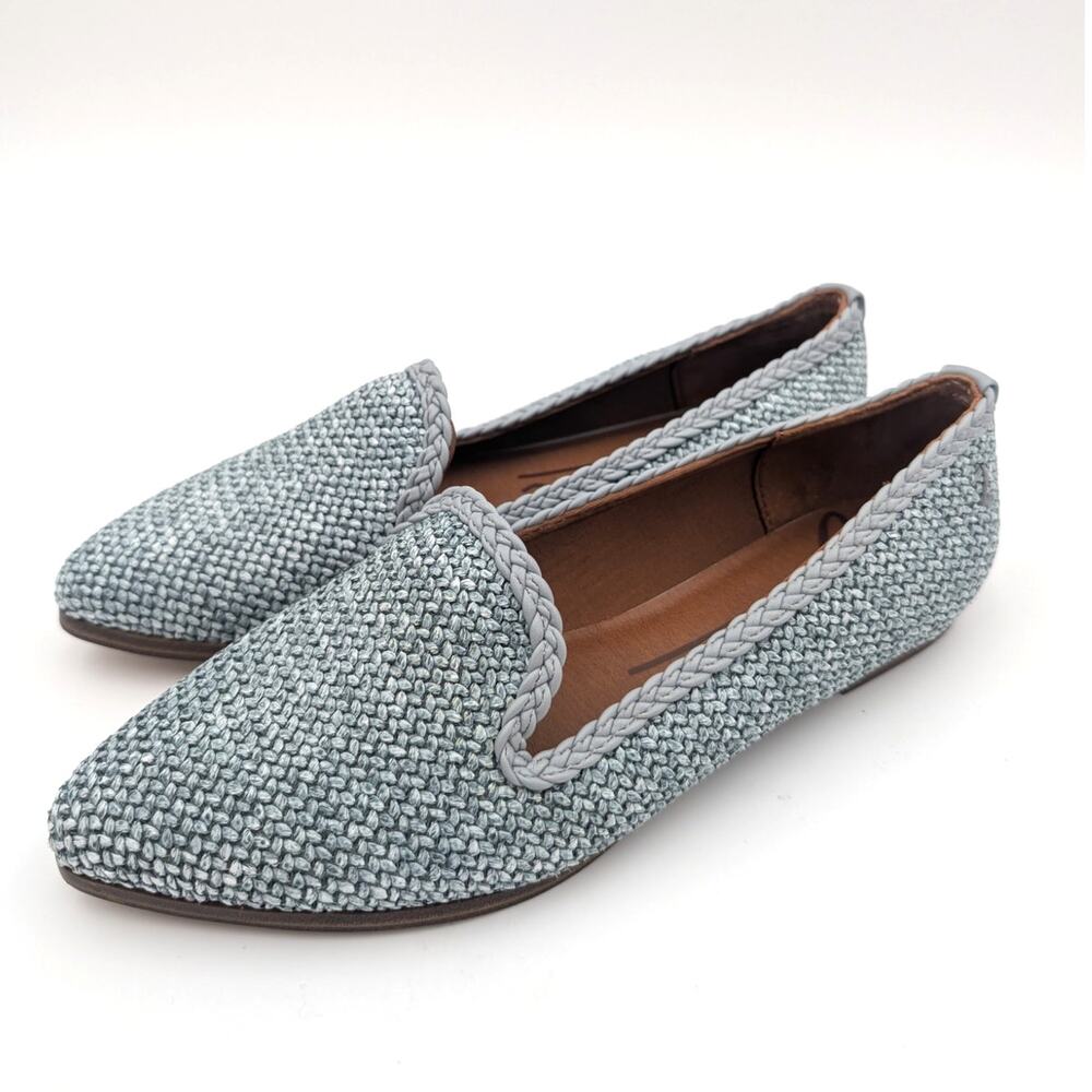 Zodiac Hill Braided Raffia Loafer Shoes Pointed Toe Women's Size US6.5 EU37
